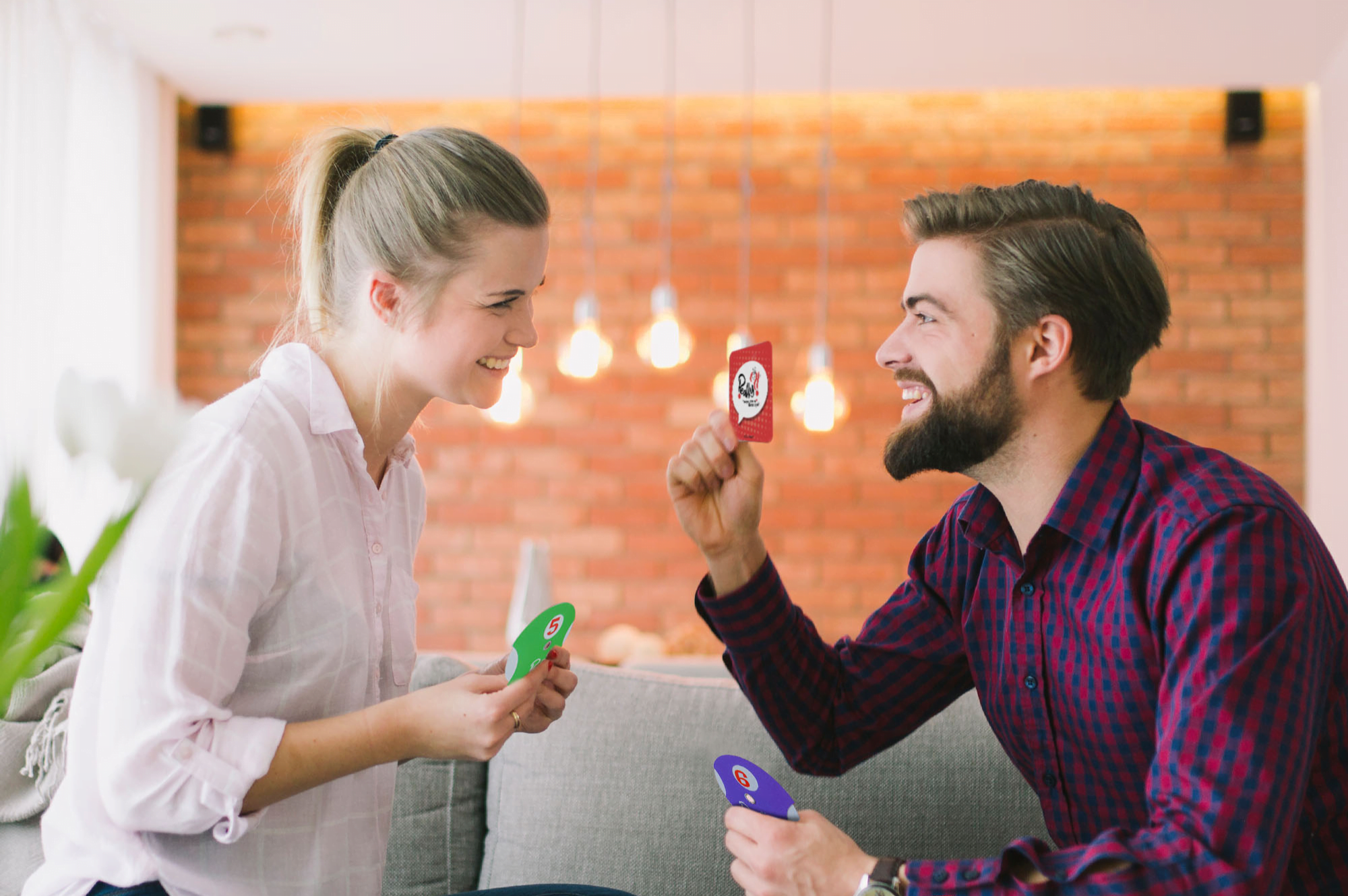 A couple playing Really?! A couple playing Really?! game